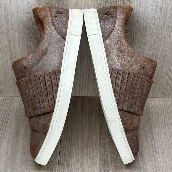 Frye Shoes Womens 8M Ivy Gore Leather Casual Slip On Sneakers Brown 3470375-CHO - Picture 7 of 11